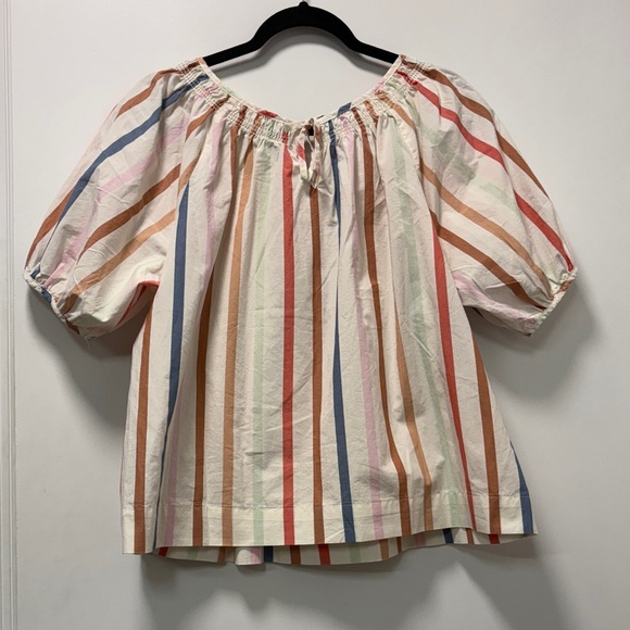 Colorful Striped Women's Blouse - Picture 3 of 5
